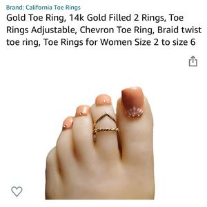 Toe rings 14K gold filled
